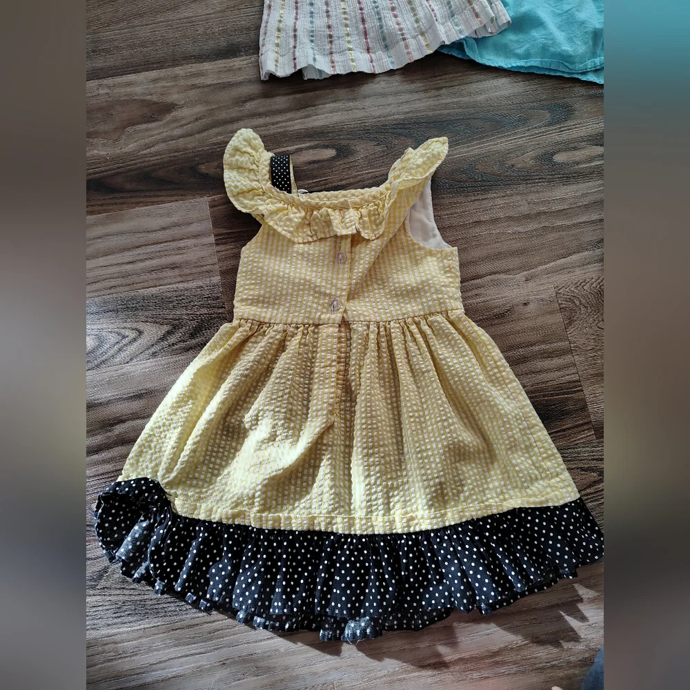 Toddler Girl 3T Dress‎ & Romper Bundle  Vintage Seersucker Gymboree Piper Baby